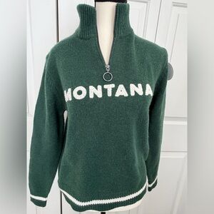 NWT Monoprix France Montana Green Women's Sweater S